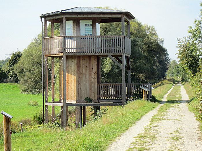 Beobachtungsturm Echinger Stausee